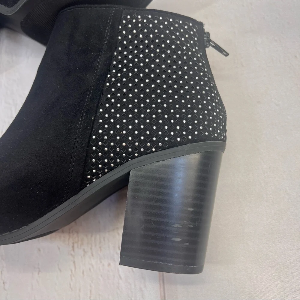 Madden NYC Women's Rain Zip Up‎ High Heel Ankle Boots Black Size 9